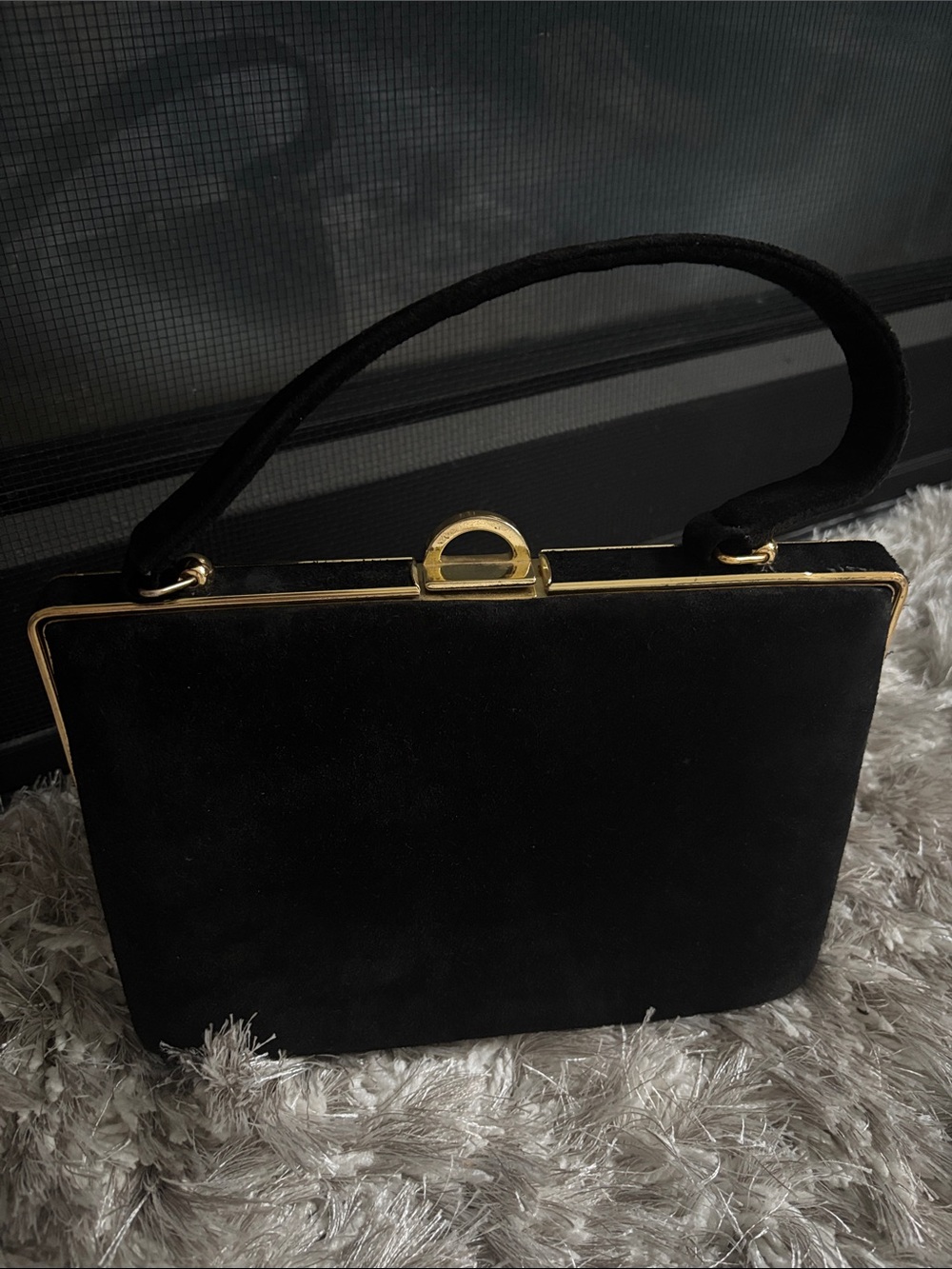Suede Vintage Black Bag🖤🌟